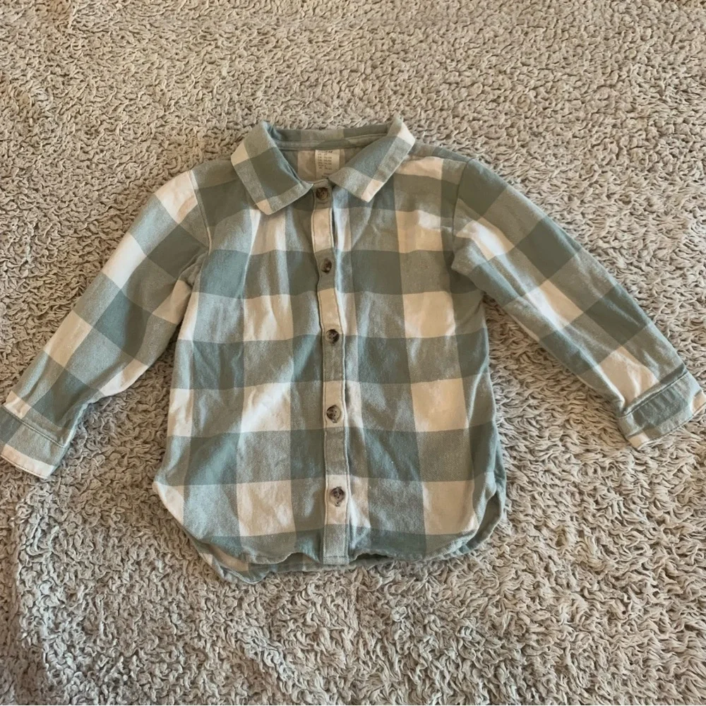 H&M Blue Checkered Shirt